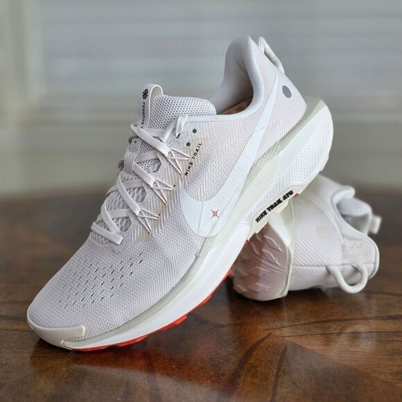 Nike ReactX Pegasus Trail 5 Hiking Running Shoes Women's 11.5 White Sail Red New - Picture 1 of 15